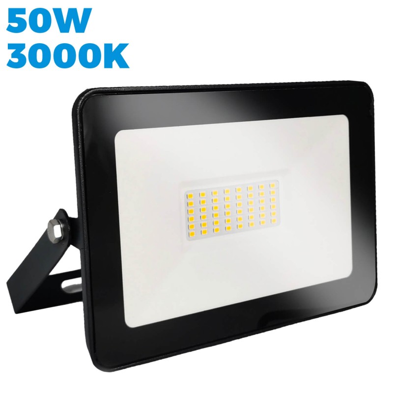 Projecteur LED 50W Black Ipad - Blanc Chaud 3000K | Étanche IP65