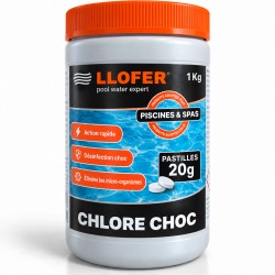 LLOFER - Chlore Choc - Pastilles 20g - 1Kg