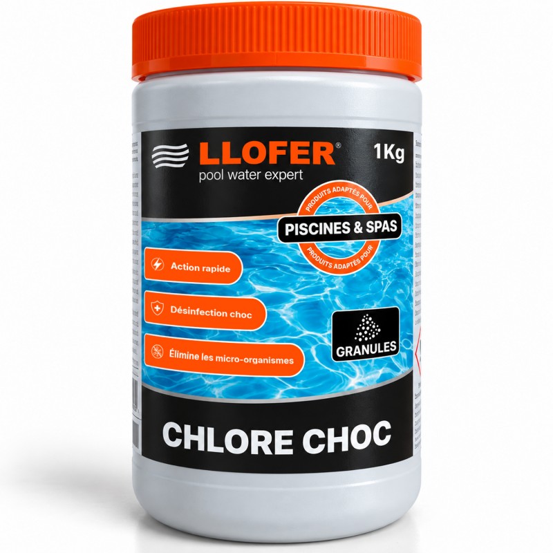 LLOFER - Chlore Choc - Granules - 1Kg