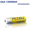 Blister x4 NI-MH Piles Rechargeables AAA 1200mAh 1.2V PKCell