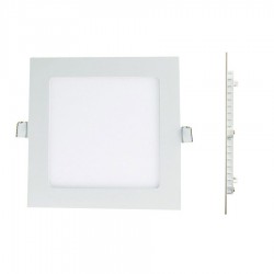 Spot Encastrable LED Carre Downlight Panel Extra-Plat 12W Blanc Chaud 6000k
