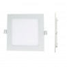 Spot Encastrable LED Carre Downlight Panel Extra-Plat 25W Blanc Chaud