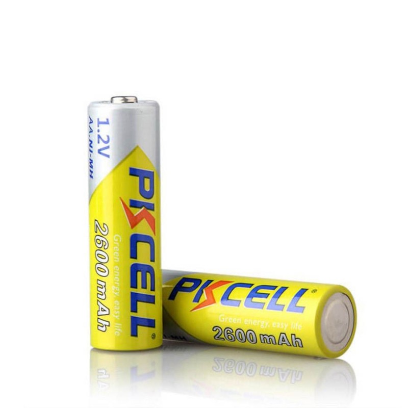 Blister x4 NI-MH Piles Rechargeables AA2600mAh 1.2V PKCell