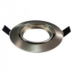 Flangiato regolabile acciaio inox, diametro supporto spot 75 mm