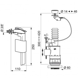 Mecanisme Double Chasse Commande a Cable Wirquin