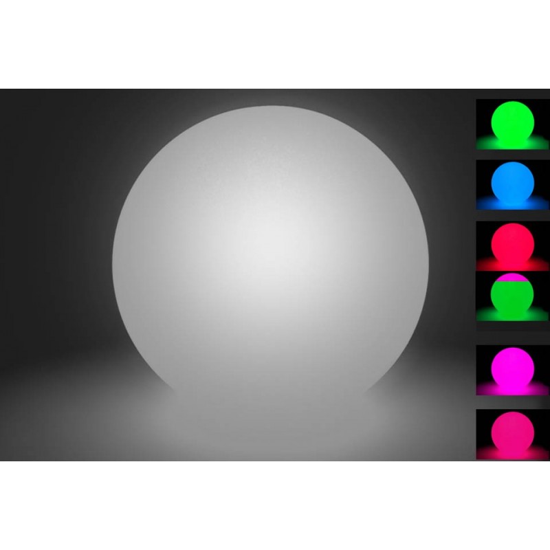 Boule lumineuse sans fil flottante LED Polyéthylène Multicolore D60CM