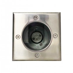 Piso de diapositiva al aire libre LED 3W IP65 80 Ø100 - punto de iluminación del color: cálido blanco 3000 K 