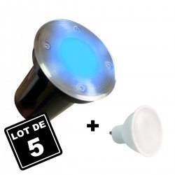 Diapositive all'aperto terra LED 3W IP65 80 Ø100 - punto di illuminazione di colore: caldo bianco 3000K 