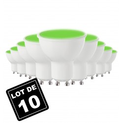 Set di 10 lampadine GU10 5W EQ. 40W bianco naturale 4500K