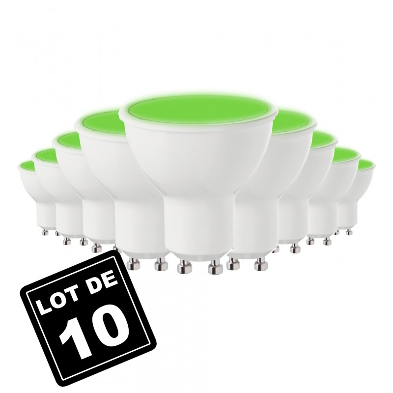  Lot de 10 Ampoules GU10 5W eq. 40W 4500K Blanc Naturel 4200K