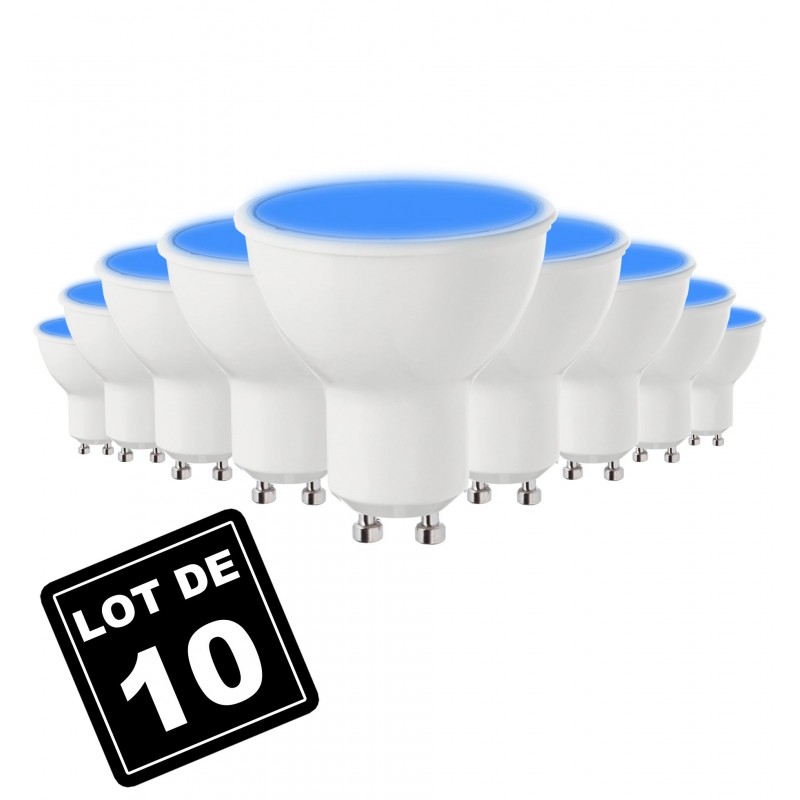  Lot de 10 Ampoules GU10 5W eq. 40W 4500K Blanc Naturel 4200K