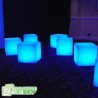 Cube LED Lumineux Multicolore 50CM Rechargeable Sans Fil