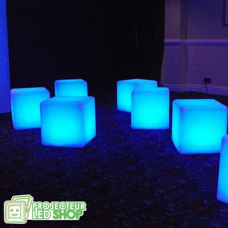Cube LED Lumineux Multicolore 60CM Rechargeable Sans Fil