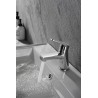 Robinet Salle de Bain Chromé M à Deux Voies pour Eau Chaude Eau Froide 