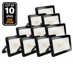 10 Projecteurs LED 30W Ipad Blanc chaud 3000K Haute Luminosité