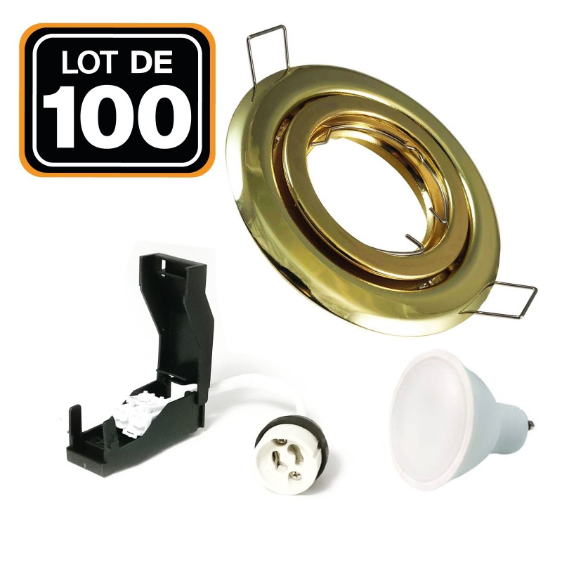 Conjunto de 10 bulbos de LED GU10 5W blanco neutro