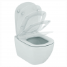 Pack Complet WC Sans Bride Bati Autoportant + Cuvette + Plaque Blanche modele CHRONO  
