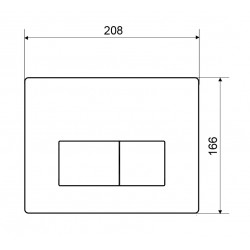 Pack Complet WC Suspendu Bati Autoportant + Cuvette + Plaque Chromé modele CHRONO  