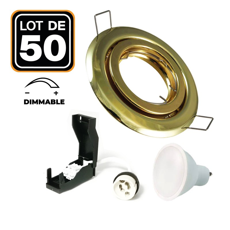 Conjunto de 10 bulbos de LED GU10 5W blanco neutro