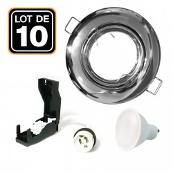 Set di 10 lampade a LED GU10 5W bianco neutro