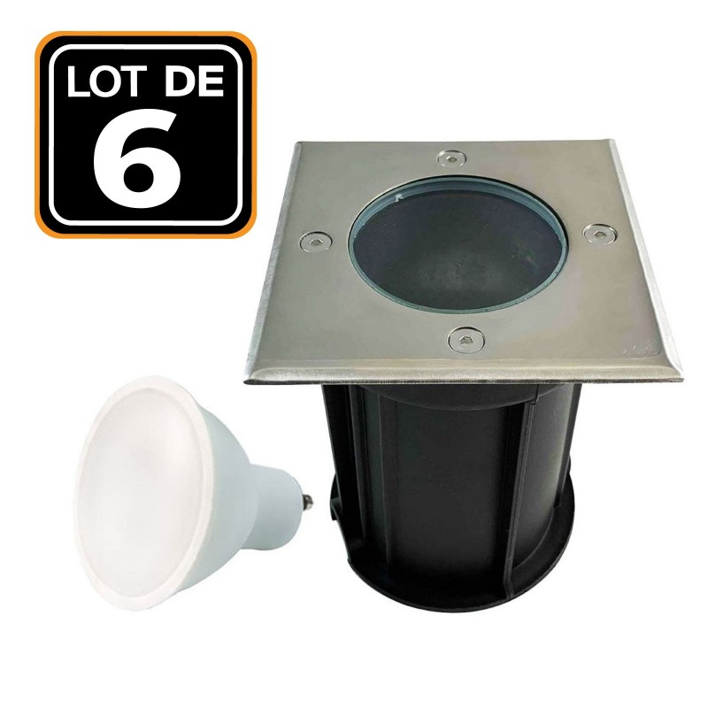 Piso de diapositiva al aire libre LED 3W IP65 80 Ø100 - punto de iluminación del color: cálido blanco 3000 K 