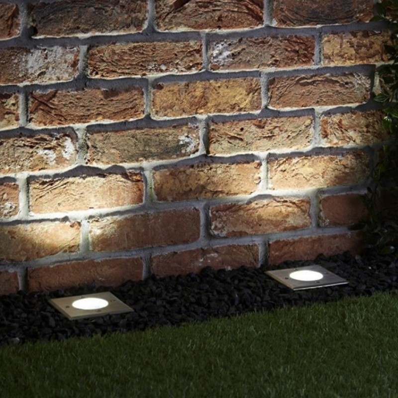 Piso de diapositiva al aire libre LED 3W IP65 80 Ø100 - punto de iluminación del color: cálido blanco 3000 K 