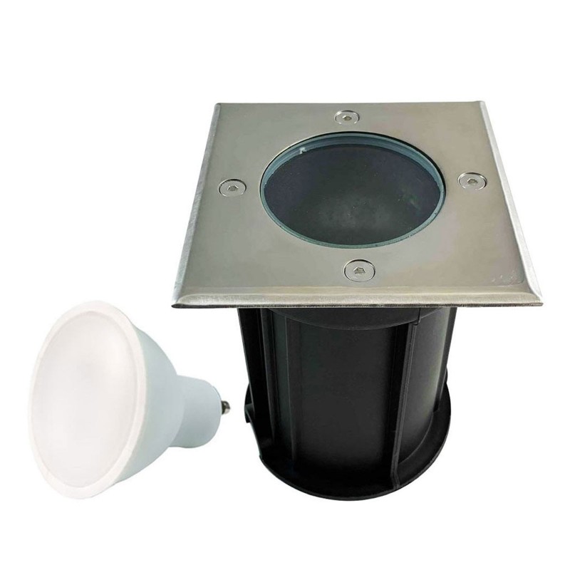 Piso de diapositiva al aire libre LED 3W IP65 80 Ø100 - punto de iluminación del color: cálido blanco 3000 K 