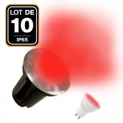 Diapositive all'aperto terra LED 3W IP65 80 Ø100 - punto di illuminazione di colore: caldo bianco 3000K 