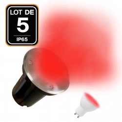 Diapositive all'aperto terra LED 3W IP65 80 Ø100 - punto di illuminazione di colore: caldo bianco 3000K 