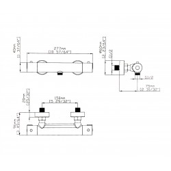 Thermostatique de Douche Design Rond