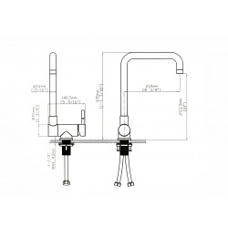 Robinet Mitigeur Bec Pivotant Coribi modele RIO