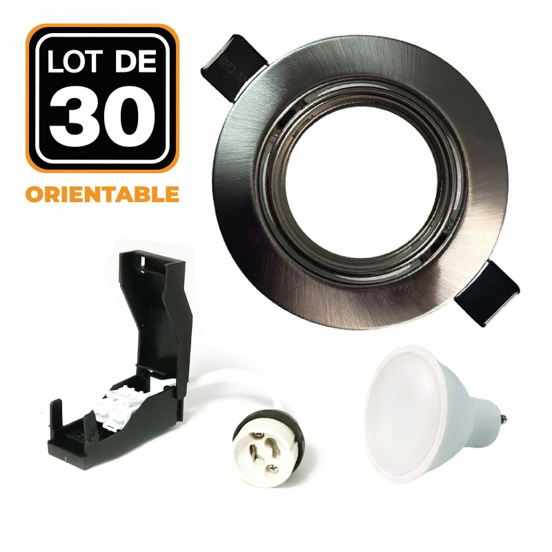 Conjunto de 10 bulbos de LED GU10 5W blanco neutro