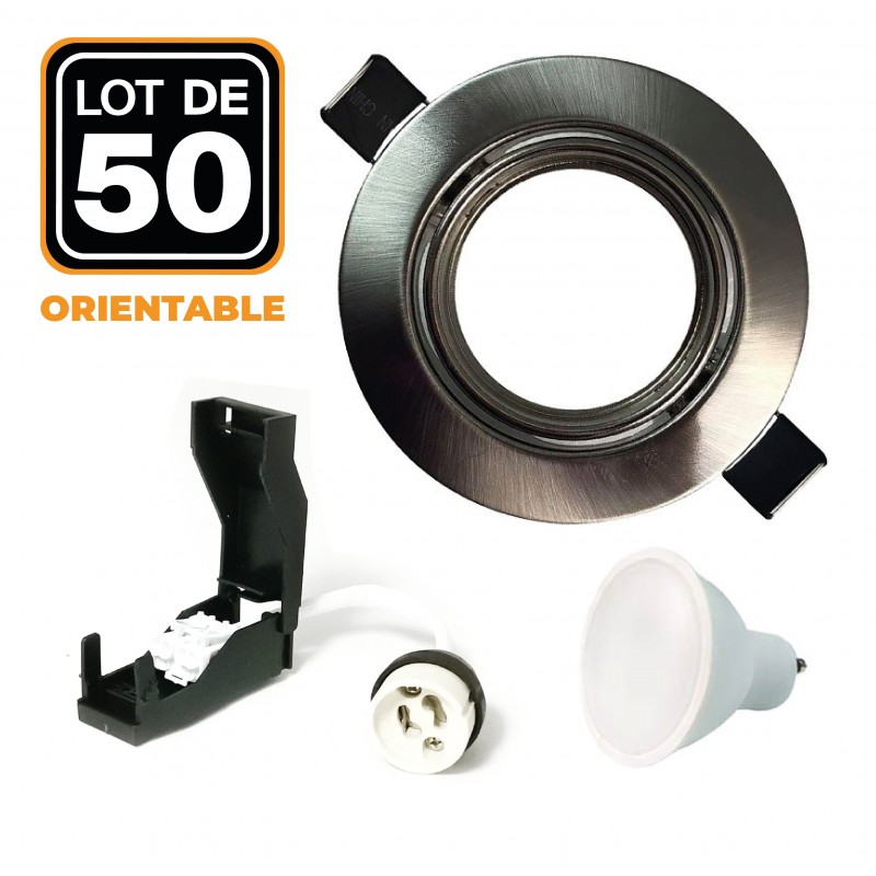 Conjunto de 10 bulbos de LED GU10 5W blanco neutro