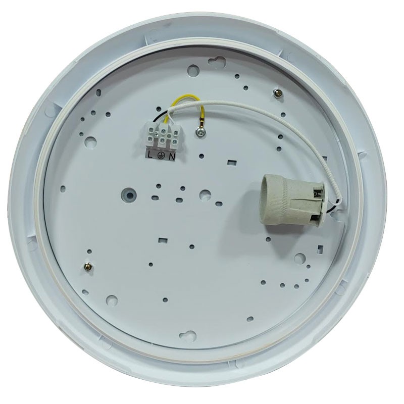 Plafonnier hublot rond extérieur étanche IP65 pour 2 x ampoules E27
