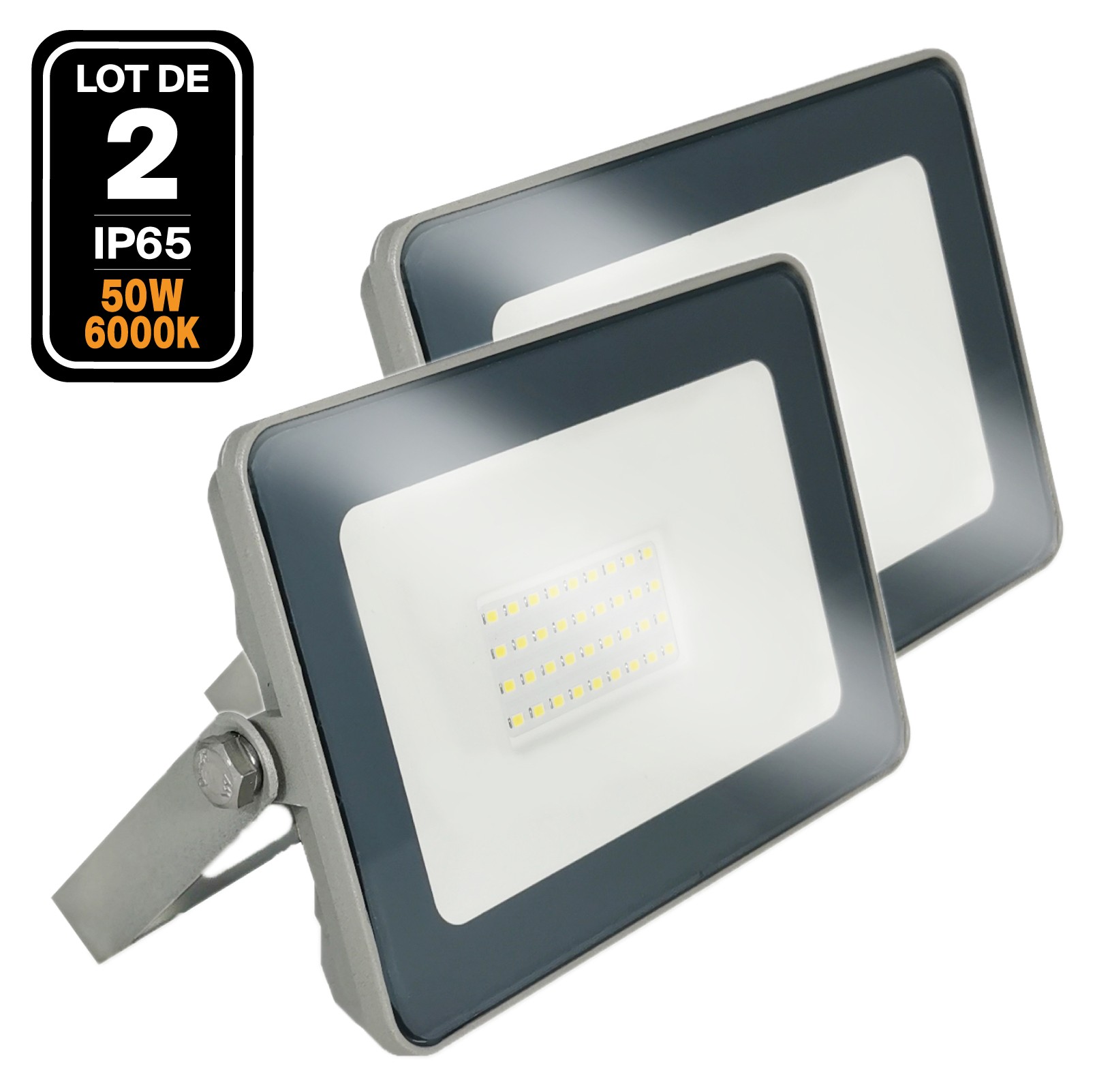 LDP-COBWASH 50CW Projecteur LED intérieur/extérieur, blanc, écran LCD  (00010182)